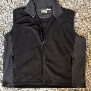 Men's Black Fleece Vest